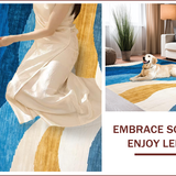 Eclectic Multi Hued Wave Motif(Blue)