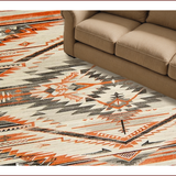 Ultra Soft Area Rug, Non Slip, Stain Resistant, Washable Area Rugs for Living Room, Bedroom, Elegant Vintage Distressed Motif(Gray)
