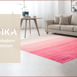 Ultra Soft Area Rug, Non Slip, Stain Resistant, Washable Area Rugs for Living Room, Bedroom, Contemporary Soft Blush Aesthetic(Pink)