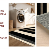 Rustic Earthy Striped Texture(Black)