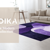 Ultra Soft Area Rug, Non Slip, Stain Resistant, Washable Area Rugs for Living Room, Bedroom, Minimalist Plush Fur Decorative Touch(Purple)