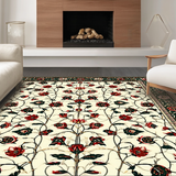Artful Modern Leafy Motif(Ivory)