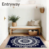 Intricate Dense Textured Surface Contemporary Design (Blue)