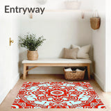 Inspired Symmetrical Design with Ornate Details(Red)