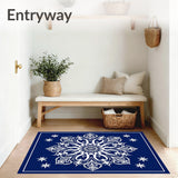 Celestial Starburst Shag with Radial Design(Blue)