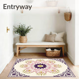 Enchanted Starburst Medallion with Whimsical Floral Accents(Pink)