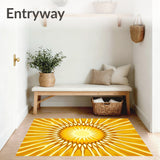 Celestial Sunburst Rays Elegant Contemporary Decoration (Yellow)