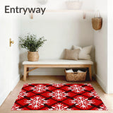 Joyful Tartan Celebration Crystal Yuletide Aesthetic Decorative(Red)