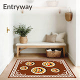 Jolly Baked Cookie Family Winter Celebration Floor Protection(Brown)