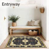 Oushak with Dark Navy and Gold Details(Black)