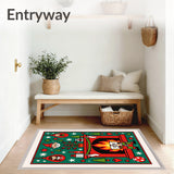 Merry Fireside Gathering Family Tradition Tapestry(Red)