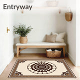 Retro Sunburst Medallion Tapestry(Beige)