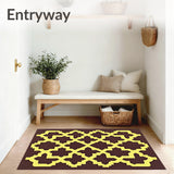 Lattice Interlocking Decorative Floor Covering(Brown)