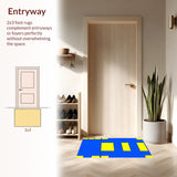 Lively Patterned Playful Visual Appeal(Blue)