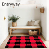 Festive Buffalo Check with Holiday Plaid Design(Red)