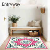 Boho Floral Medallion Transitional Elegant Timeless Practical Accessory (Pink) - ODIKA