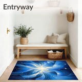 Geometric Galaxy Cosmic Design Blue and Silver(Blue)