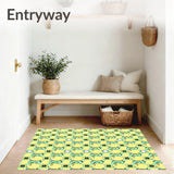 Yuletide Lattice Decorative Household Festive Seasonal Entrance(Yellow)