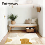 Artistic Palomino Beige Abstract Area Modern Animal(Beige)