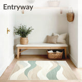 Coastal Calm Area Light Tan Shoreline Inspired Touch(Beige)