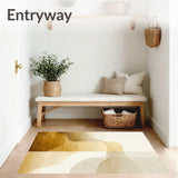 Aurelian Echoes Gold & Beige Modern Indoor Subtle Chic(Gold)