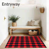 Heritage Cabin Buffalo Check Patchwork Design(Red)