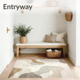 Elegant Abstract Area for Modern Homes – Chic Beige Tones(Beige)