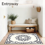 Exquisite Scrollwork Lattice Transitional(Black)