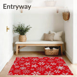 Frosty Crystalline Wonderland Decorative Accent(Red)