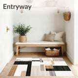 Dark Beige Geometry and Dirt Trapper Design(Beige)