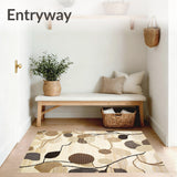 Beige Brown Patterned Area(Beige)