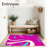 Abstract Brushstroke Contemporary Modern Artistic Stylish (Pink)