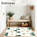 Festive Pine Tree Holiday Accent(White)