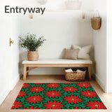 Vintage Poinsettia Bloom Festive Holiday(Red)