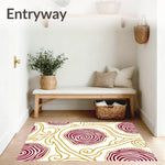 Luxury Plush Featuring Elegant Swirling Abstract Design (Gold) - ODIKA
