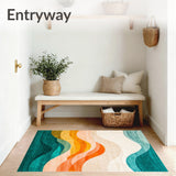 Colorful Gradient Swirl Abstract Art for Contemporary Spaces(Blue)