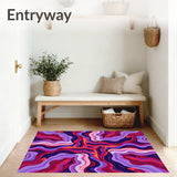 Abstract Watercolor Brushstroke with Flowing Paint Waves(Red)