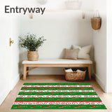 Cane Stripe with Peppermint Swirl Holiday Design(Green)