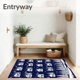 Magical Winter Wonderland Snowy Village Decorative Accent(Blue)