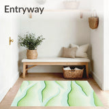 Verdant Meadow Impressionist Landscape(Green)