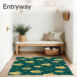 Nordic Pine Forest with Whispering Leaf Motifs(Gold)