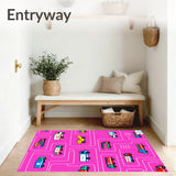 Helper Transportation Network Illustration (Pink)