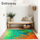 Tropical Lagoon Treasure Sealife Panorama Exotic(Teal)