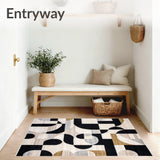 Abstract Geometric Reversible Area for Modern Spaces(Beige)