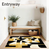 Abstract Throw with Gold Highlights(Gold)