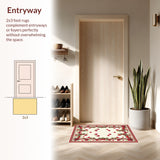 Cherry Ribbon Bowknot and Red Fruit Seamless(Red)