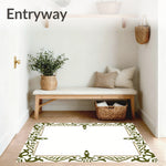 Ornamental Damask Motifs with Subtle Color Transitions (Green) - ODIKA