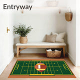 Football Field with Central Game Ball(Green)