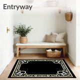 Heirloom Jardin Foliage Trellis Embroidery(Black)