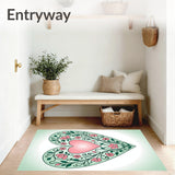 Art Nouveau Flourish with Interwoven Leafy Scrolls(Pink)